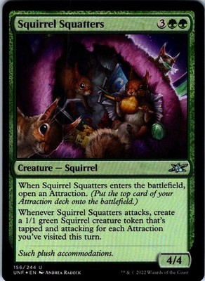 Squirrel Squatters U Foil UNF Unfinity 156 NM