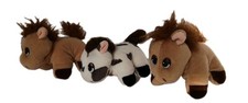 Vintage Pound Puppies MINI HORSE PONY LOT OF 3 Galoob Stuffed Animal Plush