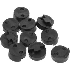 10 PCs Gummi Violine Stummschaltround Tourine Geigen stumm Schwarze Praxis