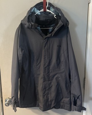 Oakley Snowboard Jacket - Womens XL  (Regular Fit) - Grey/blue - Ski Winter Coat