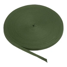 Cotton Twill Tape 3/8 Inch 50Yards Cotton Ribbon for Gift Wrapping Army Green