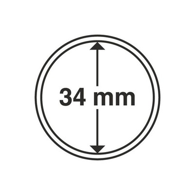 Leuchtturm Münzkapsel Grips 34 mm (100er Pack) 305101 Neu