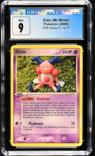 2006 Pokemon Ditto (Mr. Mime) POP Series 3 12/17 CGC 9
