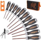 HORUSDY 12Pcs Magnetic Torx Screwdriver Set S2 T6-T40 Star Security Tamper Proof