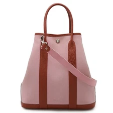 Hermes Garden File Pm Toilovice 2Way Bag Women Pink One Size