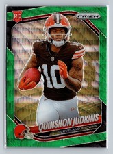 Quinshon Judkins [Green Wave] #313 2025 Panini Prizm