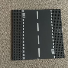 X2 LEGO Grey Road Straight Base Plate Building Board 32x32 Studs