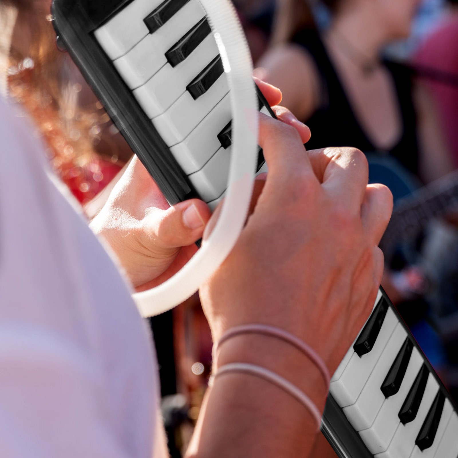 Melodica JZUV con 37 tasti e 2 soffi morbidi