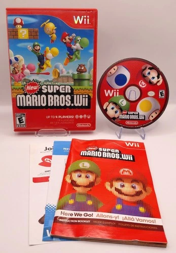 New Super Mario Bros. Wii (Nintendo Wii, 2009) - CIB