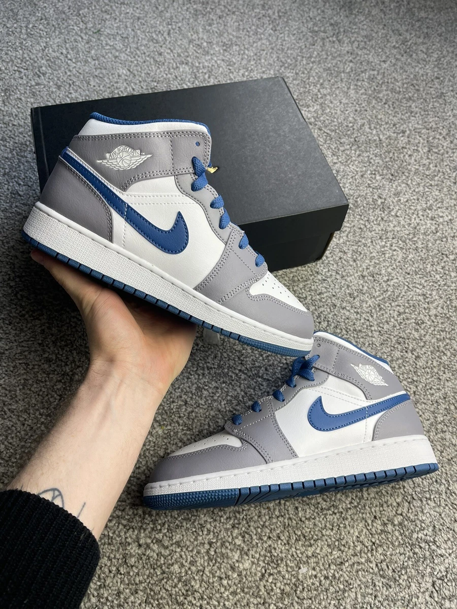 Jordan 1 Cement True Blue 2022 Size Uk3, 4, 5, 5.5, 6(39), 6)40) | eBay