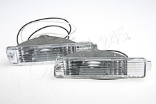 vorne Stoßstange Blinker Kristall weiß Paar für VW Golf 2 II 1981-1991