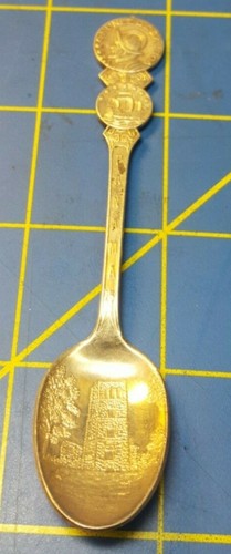 VASCO NUNEZ DE BALBOA PANAMA ENGRAVED VINTAGE SOUVENIR SPOON.