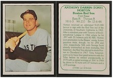 TONY HORTON "THE 1960's" - NM/MT+ - 1978 TCMA # 128 - BOSTON RED SOX 1st BASEMAN