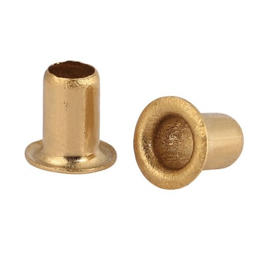 M3.5 M4 M5 M6 Copper Brass Vias Rivet Nuts Through Hole Rivets Hollow Grommets - Picture 3 of 4