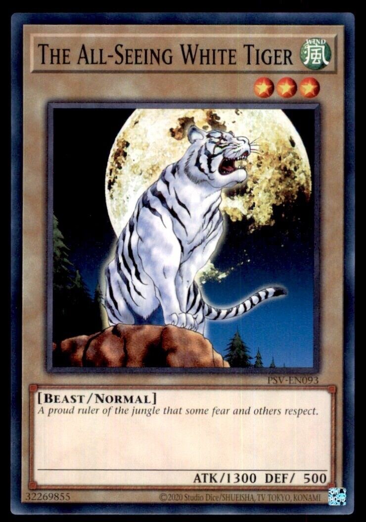 Yugioh Pharaoh's Servant The All-Seeing White Tiger Psv-093
