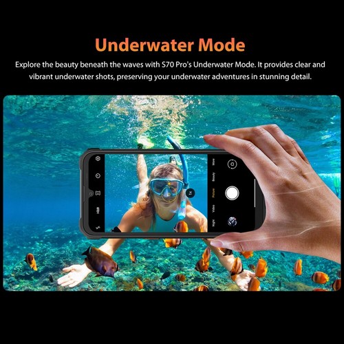 OSCAL S70 Pro IP68 Waterproof Phone 4GB+64GB 6580mAH Helio P35 NFC 13MP Global - Picture 10 of 15