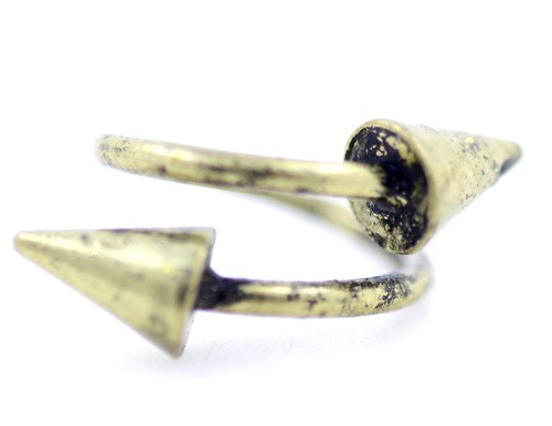 Bird, moustache, heart, bow, key, leaf, crown, spike ring with crystal, choices - Picture 17 of 28