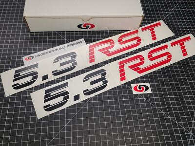 5.3 RST Decals (2) Rally Sport Truck Bed Fender Stickers Silverado ...