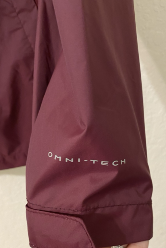 NWOT Columbia Women's Rain Windbreaker Jacket Large Packable Vented Cranberry - Picture 4 of 8