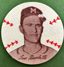 1954 SCOTT-DOUGLAS PREFERRED PRODUCTS LEW BURDETTE PATCH MILWAUKEE BRAVES
