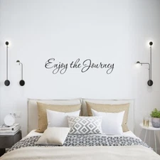 ENJOY THE JOURNEY Inspirational Quote Wall Art Decal Words Lettering Home Decor