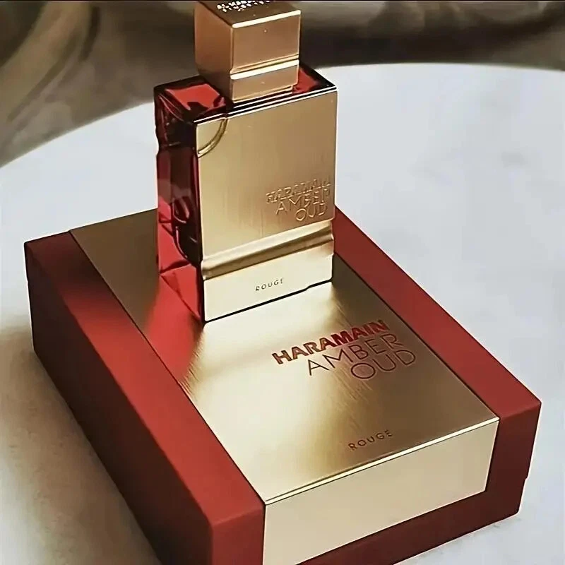 Al Haramain Rouge Edition Amber Oud para perfume unisex de larga duración 2,0 fl oz. Foto 3 de 4