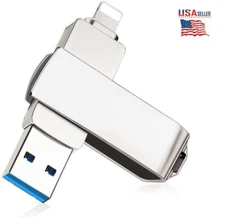 USB 3.0 Flash Drive 128GB 256GB Thumb Drive Storage Memory Stick For iPhone iOS