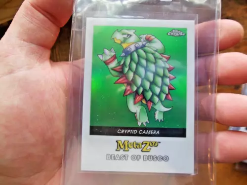MetaZoo Topps Chrome #5-F BEAST OF BUSCO 50/99 GREEN CRYPTID CAMERA