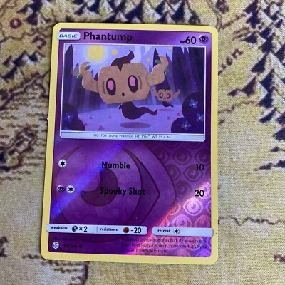 Pokémon TCG Phantump Sun & Moon - Cosmic Eclipse 93/236 Reverse Holo Common