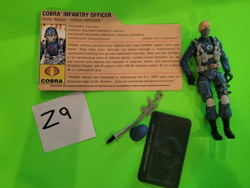 Cobra Officer V4 G.I. JOE COBRA 25th Anniversary LOOSE Complete Z9