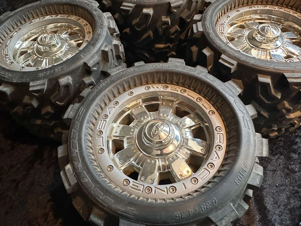 Proline Big Joe 3.8 Reifen WELD Racing Commando Felgen BEADLOCK Retro Selten - Bild 2 von 4