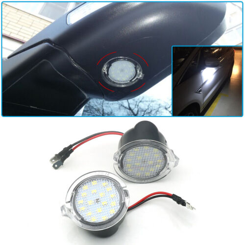 2x Luces de charco de espejo lateral LED blancas para Ford F-150 Explorer Expedition Taurus - Imagen 17 de 17