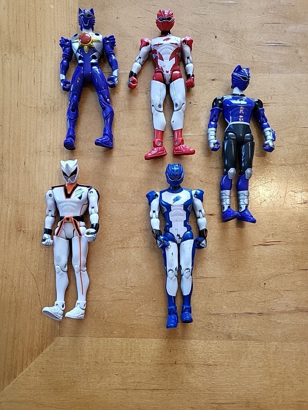 Power Rangers Jungle Fury Jungle Master White Red Blue action figure Lot