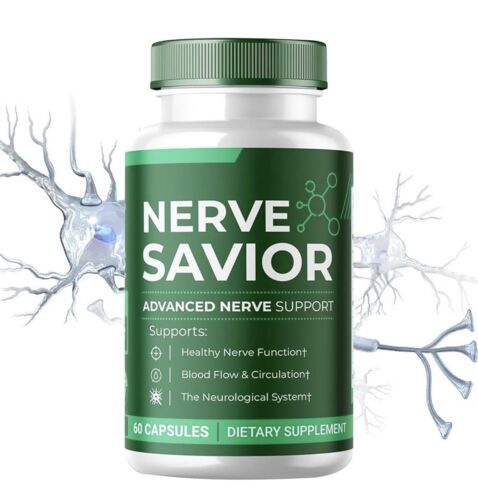 Nerve Savior Advanced Nerve Support 60 Capsules - New Sealed Exp: 02/2026