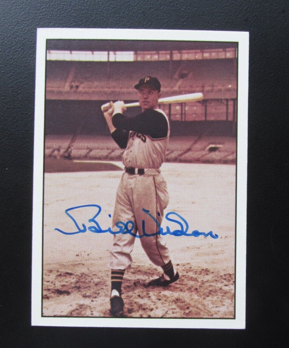 1979 TCMA THE 1950'S BILL VIRDON #100 SIGNED AUTOGRAPH CARD PIRATES D.2021