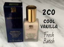 ESTEE LAUDER Double Wear Stay-in-Place Makeup Foundation SPF10- 2C0 Cool Vanilla