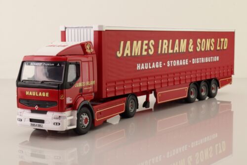 Corgi Modern Truck 75606 RENAULT PREMIUM CURTAINSIDE JAMES IRLAM & SONS LTD - Picture 3 of 3