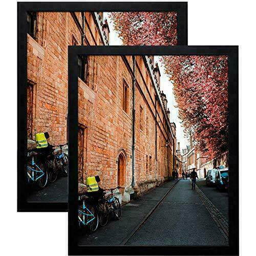 Set of 2 16x20 Picture Frames with Real Glass Sawtooth Hanger for Wall Display - Picture 1 of 7
