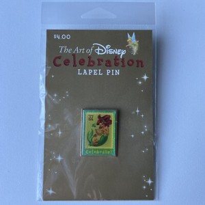The Art of Disney Celebration Ariel Flounder Little Mermaid USPS Label Pin 2005