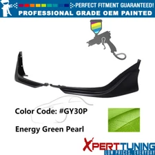 Fits 16-18 Honda Civic MD Style 2PC Front Bumper Lip Splitters PP Painted #GY30P
