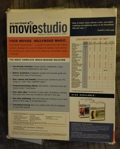 OLDER NWOT SONY PICTURES DIGITAL SCREENBLAST MOVIE STUDIO SEALED READ! - Picture 2 of 3