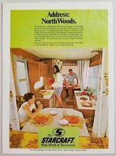 1969 Print Ad Starcraft Executive Camping Trailer Family Goshen,IN