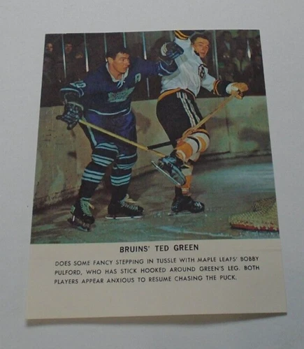 Toronto Star 1964-65  Ted Green Boston Bruins  Hockey Stars in Action lot 7