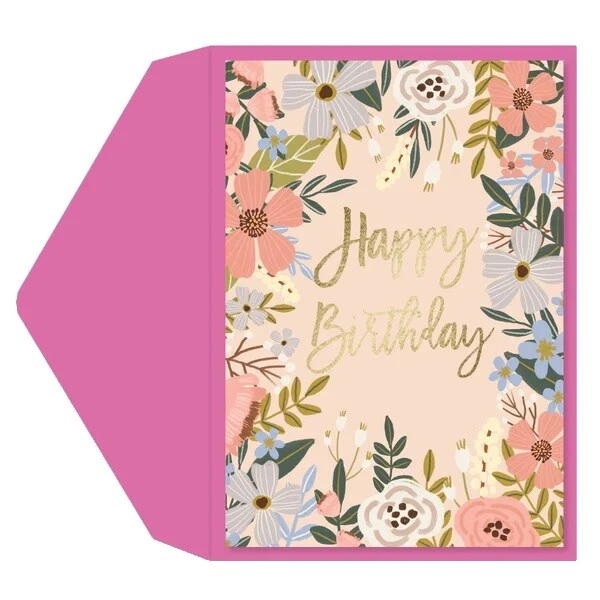 Floral Birthday Greeting Cards & Invitations