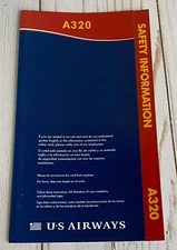 US Airways Airbus A320 Safety Card - 1/06