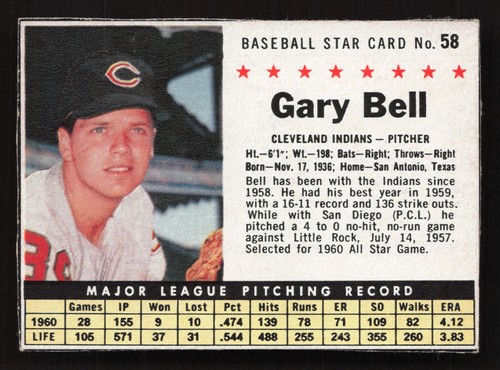 1961 Post Cereal (BOX) Baseball -WELL CUT *Pick a Card/Complete Your Set* - 第 70/219 張圖片