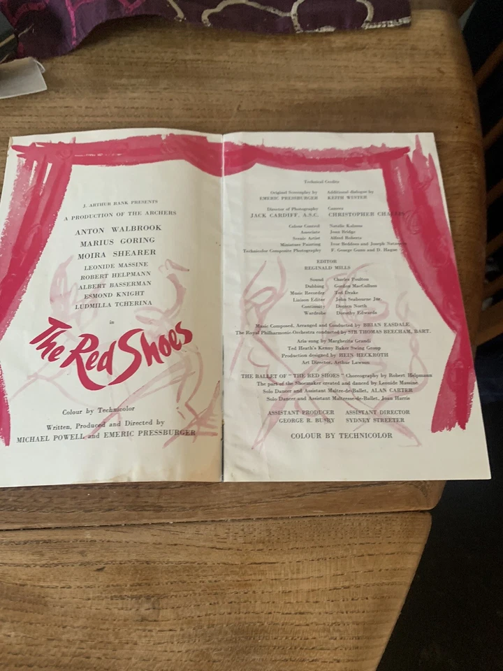 Red Shoes Programme 1948 VERY RARE FIND ANOTHER ONE ?? FREE P&P - Image 4 of 4