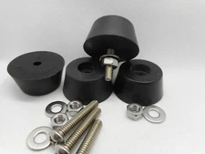 Set Of 4 Generator-Air Compressor Etc. LG. Rubber Feet Set w/Mounting Hardware