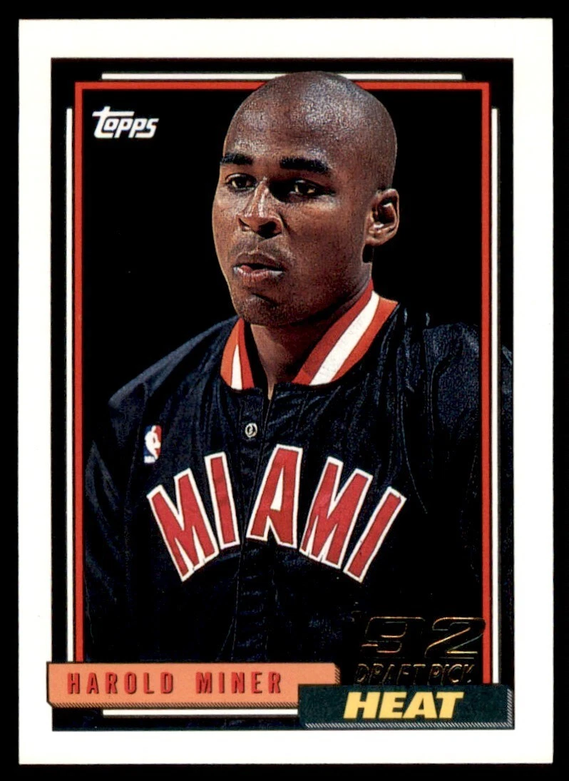 Harold Miner trading card
