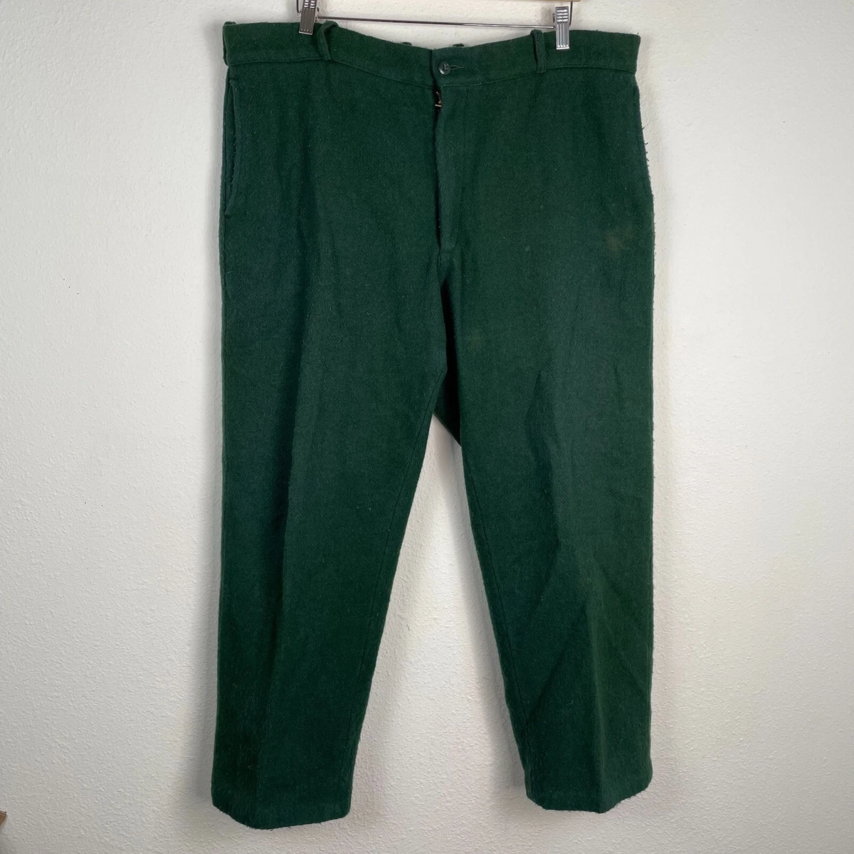 Johnson wool store pants green